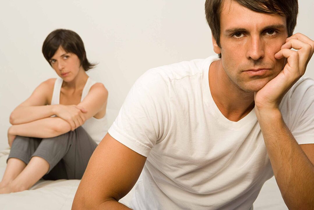 Negatieve factoren veroorzaken de ontwikkeling van impotentie bij mannen
