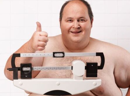 Obesitas is een van de redenen voor de achteruitgang van de mannelijke potentie
